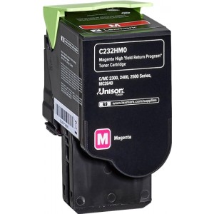 Lexmark c2325/c2425/c2535/mc2325/mc2425/mc2535/mc2640 magenta cartucho de toner original - c232hm0