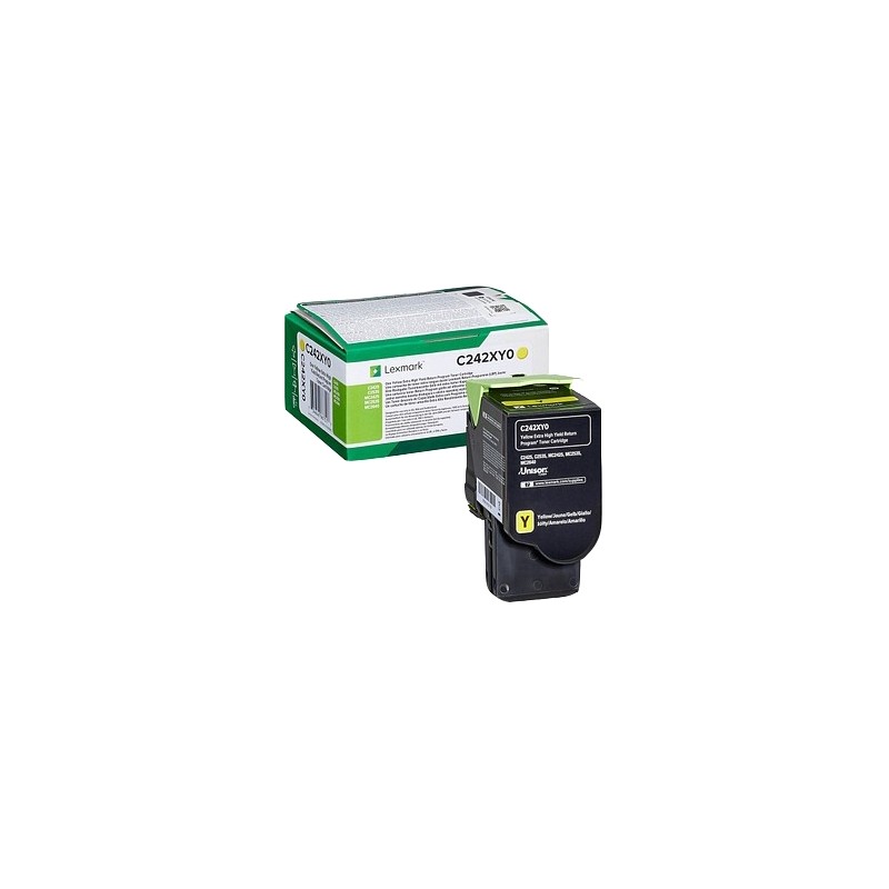 Lexmark c2425/c2535/mc2425/mc2535/mc2640 amarillo cartucho de toner original - c242xy0