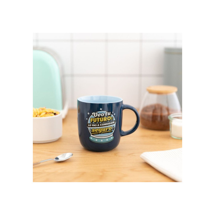 Taza - veo  tu  futuro: lo vas a conseguir seguro mr.wonderful woa11290es