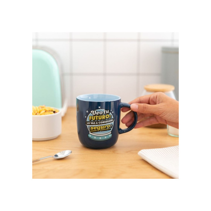 Taza - veo  tu  futuro: lo vas a conseguir seguro mr.wonderful woa11290es