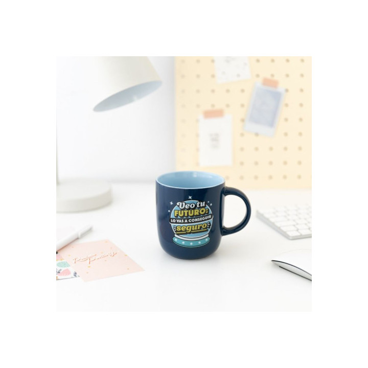 Taza - veo  tu  futuro: lo vas a conseguir seguro mr.wonderful woa11290es