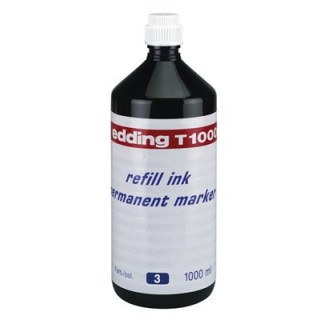 Frasco tinta para rellenar 1000ml azul edding t1000-03
