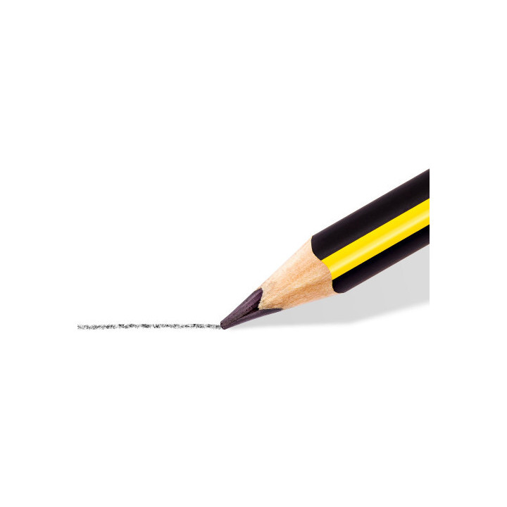 Bote expositor 72 pzas lápiz grafito triangular jumbo noris 119 staedtler 119 t72