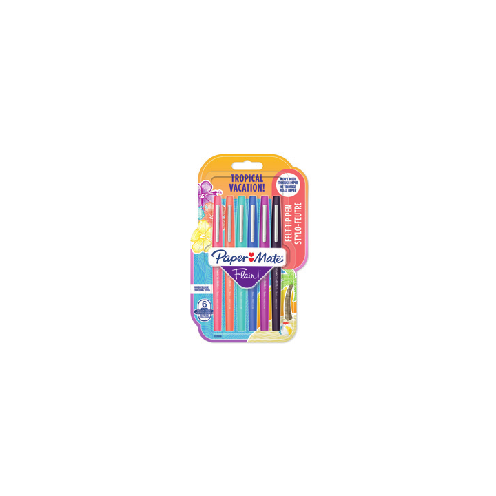 Flair m. tropical vacation bl6 paper mate 2028906