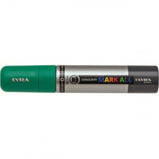 Marcador permanente mark all verde esmeralda 15 mm lyra groove l6840063