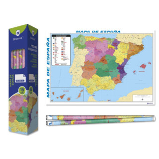 Poster mapa de españa 70x100 cm bismark 329290