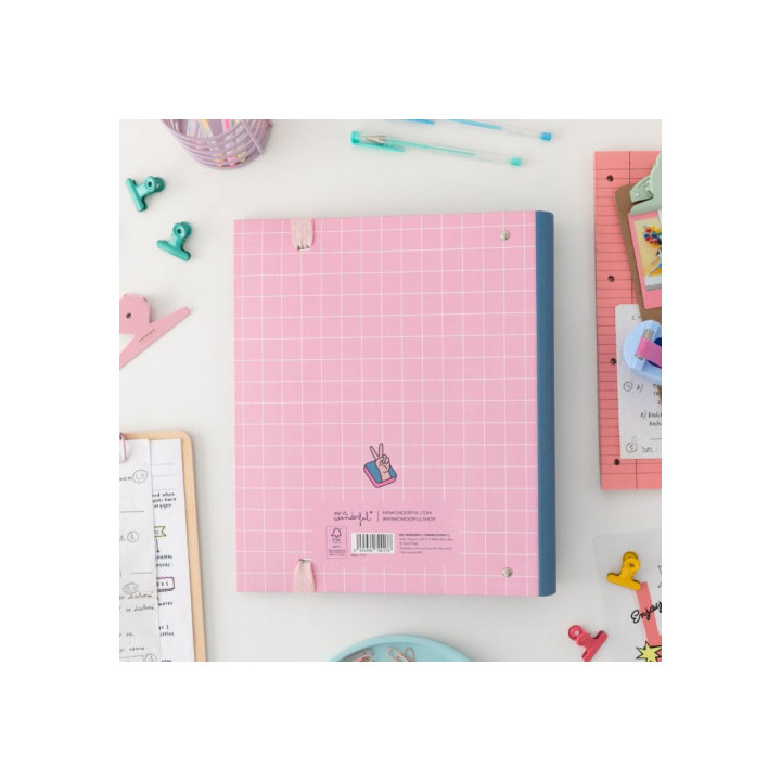 Carpeta con anillas - vamos a pasarlo muy bien mr wonderful