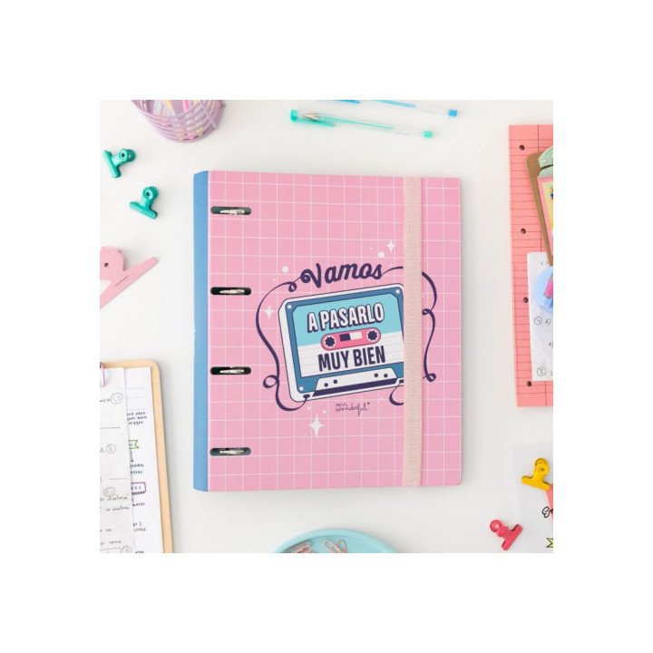 Carpeta con anillas - vamos a pasarlo muy bien mr wonderful