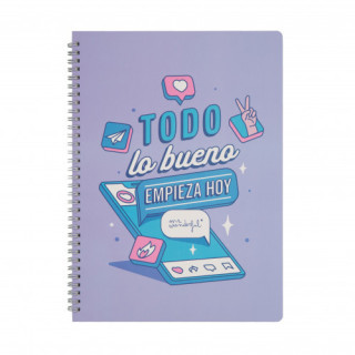 Libreta - todo lo bueno empieza hoy mr wonderful woa11056es