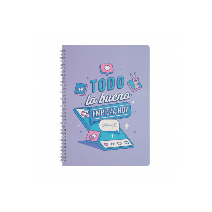 Libreta - todo lo bueno empieza hoy mr wonderful woa11056es