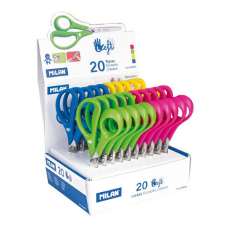 Caja expositora 20 tijeras para zurdos milan 1439620