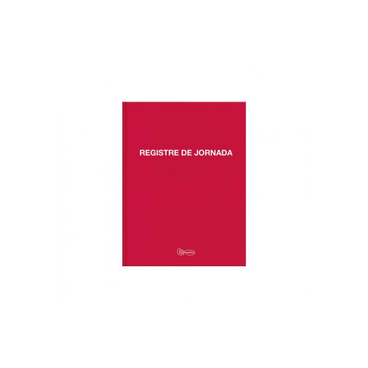 Libro registro horario laboral a4 40hojas catalan miquelrius 5390.