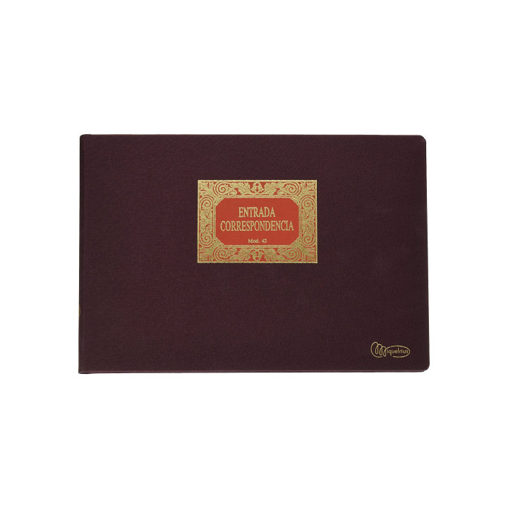 Libro folio apaisado 100hojas entradas mod.42 miquelrius 5042