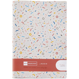 Cuaderno grapado 4º 32hojas pauta 4mm mr con ejercicios rubio miquelrius 8142