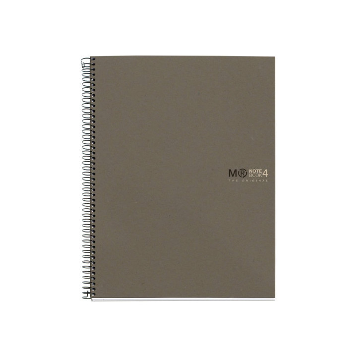 Cuaderno 100% reciclado nb-4 a5 120hojas ecogris miquelrius 6084
