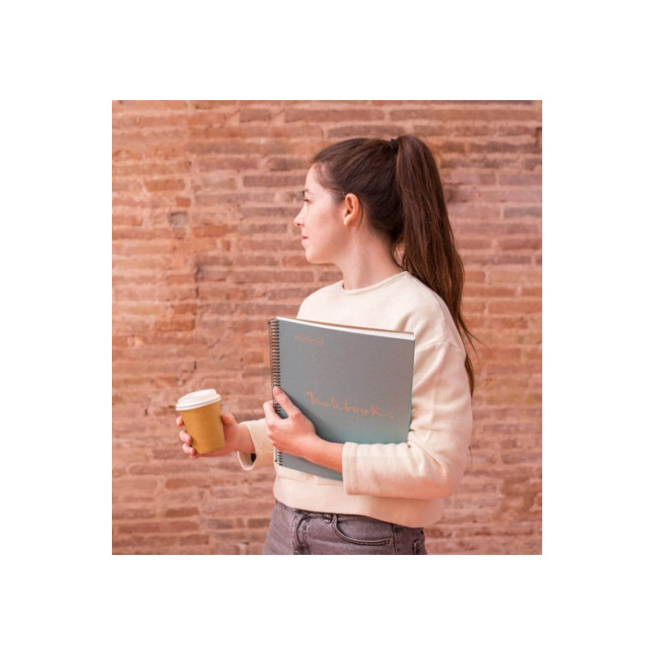 Cuaderno 100% reciclado nb-1 a4 80hojas ecorosa emotions miquelrius 6093