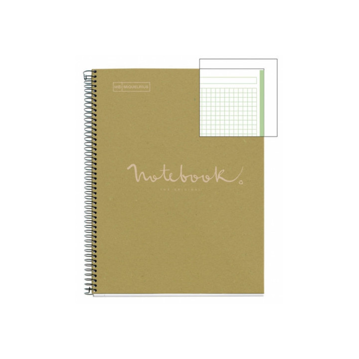 Cuaderno 100% reciclado nb-1 a4 80hojas ecoverde emotions mr miquelrius 6091