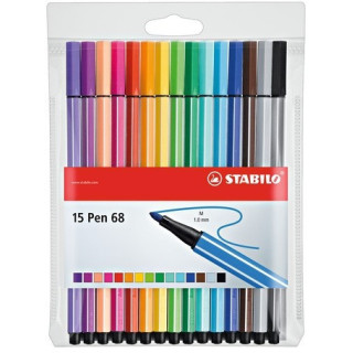 Estuche like-you 15 pen68 stabilo 6815-2