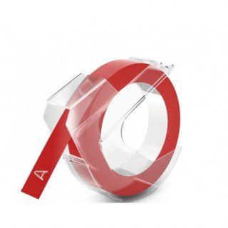 Cinta dymo embosser 3m x 9 mm rojo dymo 520102