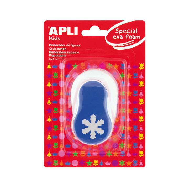 Apli Perforadora Copo de Nieve - Figura de 25.4mm - Perfora Papel