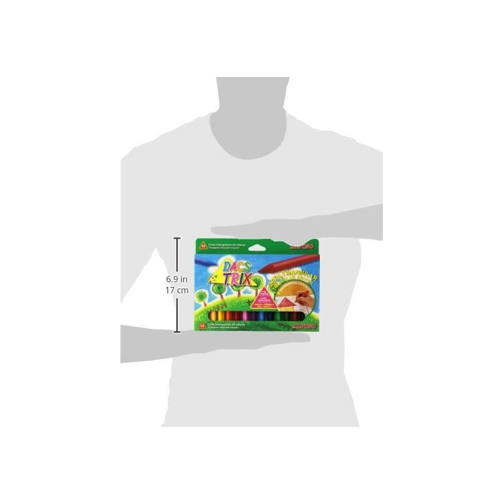 Estuche 12 ceras triangulares dacstrix dacs da000125