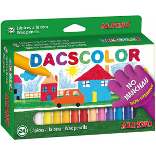 Estuche 24 ceras de colores dacscolor dacs dc050295