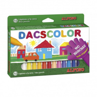 Estuche 12 ceras de colores dacscolor dacs dc050290