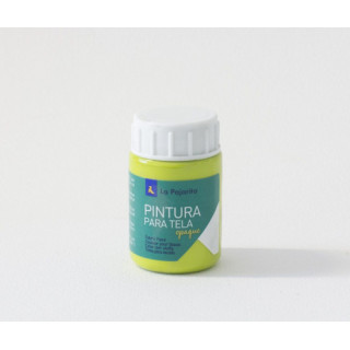 Pintura para tela opaca to-12 verde lima. 35ml la pajarita 208122