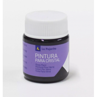Pintura para cristal al agua ca-08 negro. 25ml la pajarita 189471