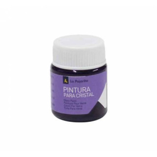 Pintura para cristal al agua ca-05 violeta. 25ml la pajarita 189271