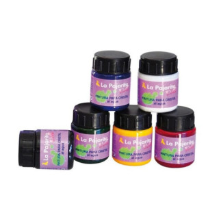 Pintura para cristal al agua ca-01 blanco. 25ml la pajarita 188871