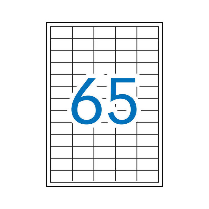 Apli Etiquetas Blancas Permanentes 38.0 x 21.2mm 500 Hojas