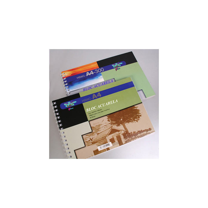 Cuaderno dibujo a3 acuarelas 12 hjs. 300gms. hswc wonder art by pryse 6230034