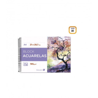Cuaderno dibujo a3 acuarelas 24 hjs. 190gms. hswc wonder art by pryse 6230032