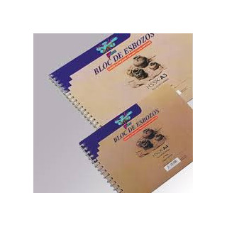 Cuaderno dibujo a3 esbozos 30 hjs. 160gms. hssk wonder art by pryse 6230012