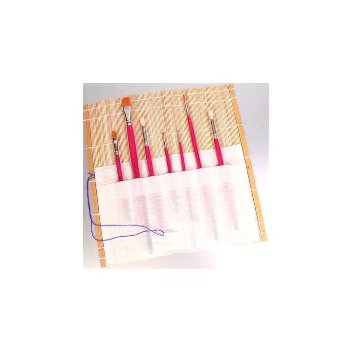 Esterilla de bambú portapinceles: amb-36 x 36 wonder art by pryse 6060080