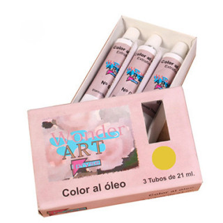 Caja 3 tubos 21ml. óleo nº.06 ocre wonder art by pryse 6250006