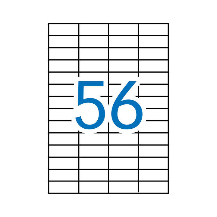 Apli Etiquetas Blancas Permanentes 52.5 x 21.2mm 500 Hojas