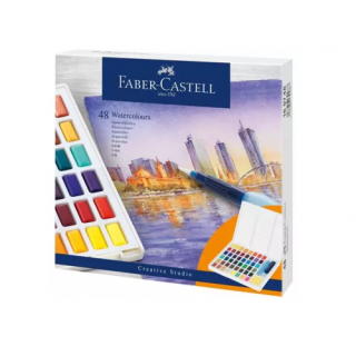 Estuche con 48 acuarelas creative studio. faber castell 169748