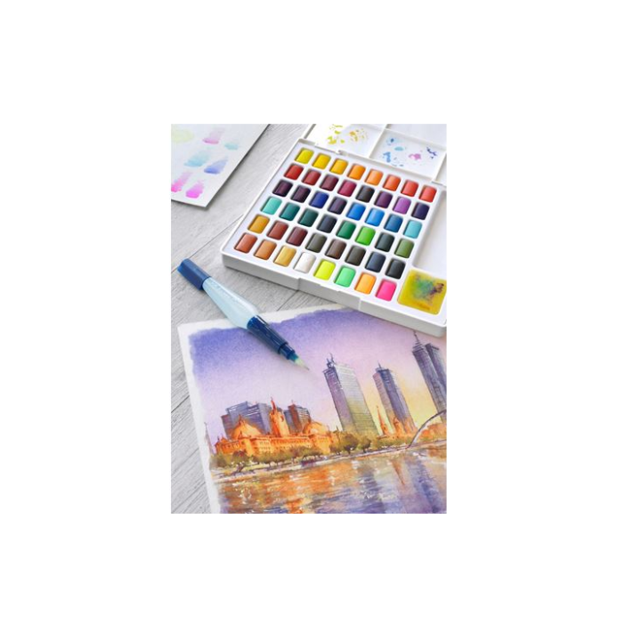 Estuche con 48 acuarelas creative studio. faber castell 169748