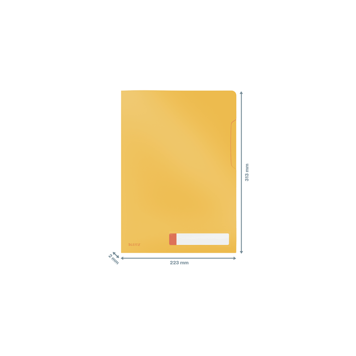 P-3 dossier privacidad cosy amarillo leitz 47080019