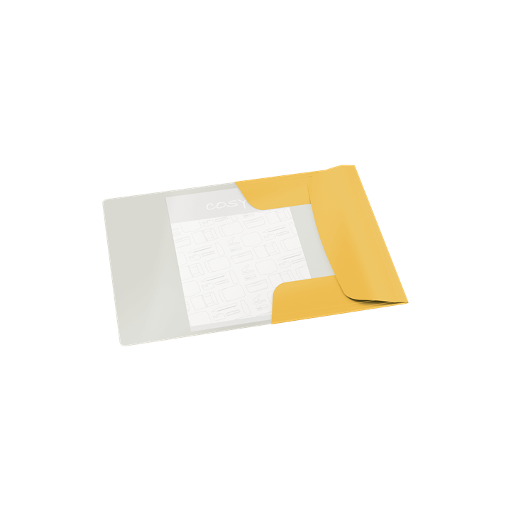 Dossier 3 solapas cosy soft touch amarillo leitz 30020019