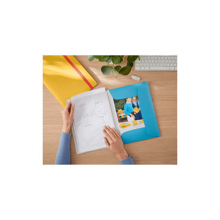 Carpeta fundas cosy mobile plus azul leitz 46700061