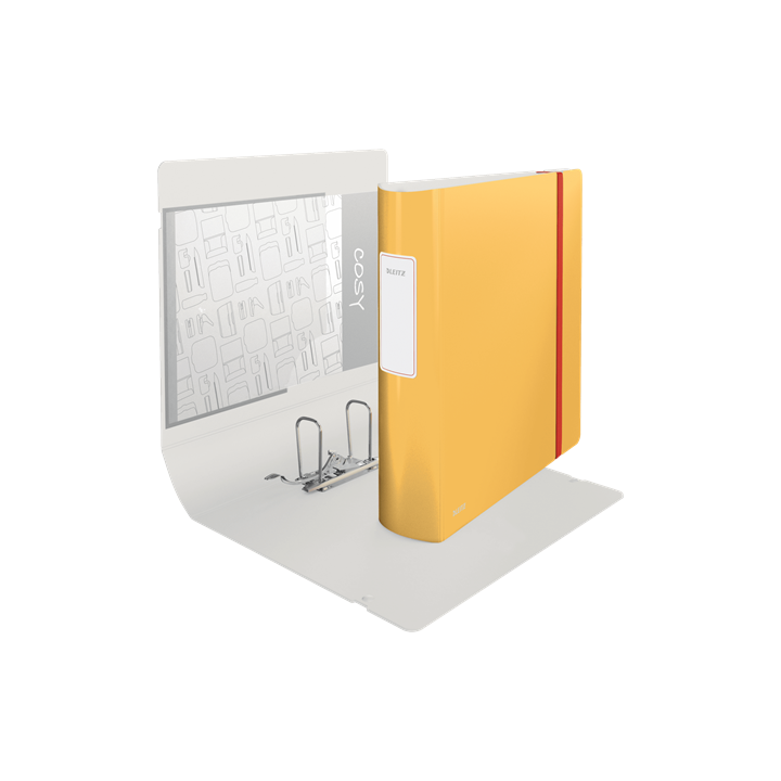 Archivador active cosy 180° 80mm amarillo leitz 10380019