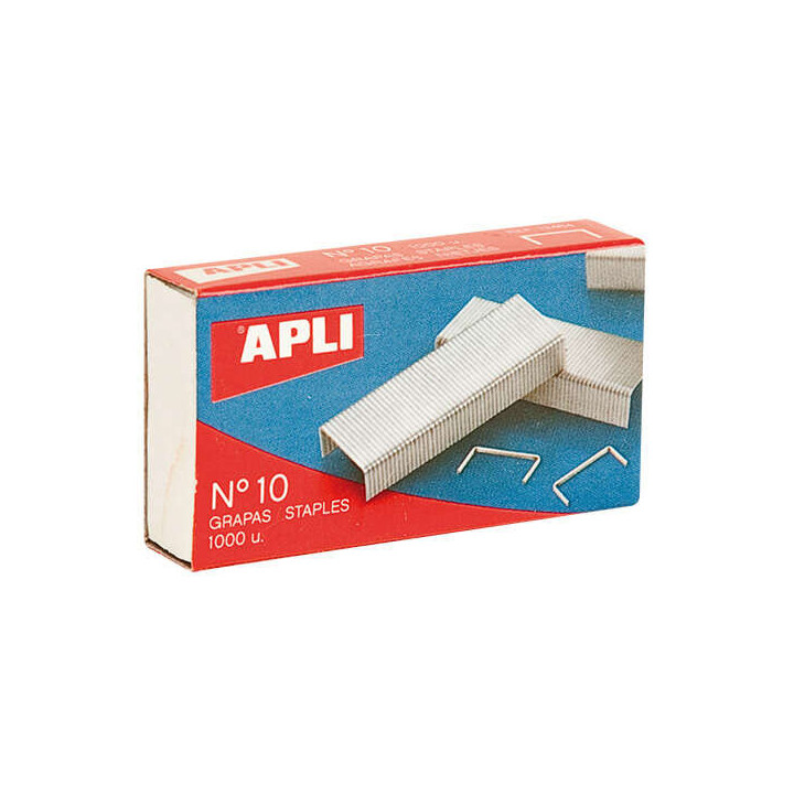 Apli Grapas Galvanizadas Plata Brillante 0.53mm - Precisas y Duraderas