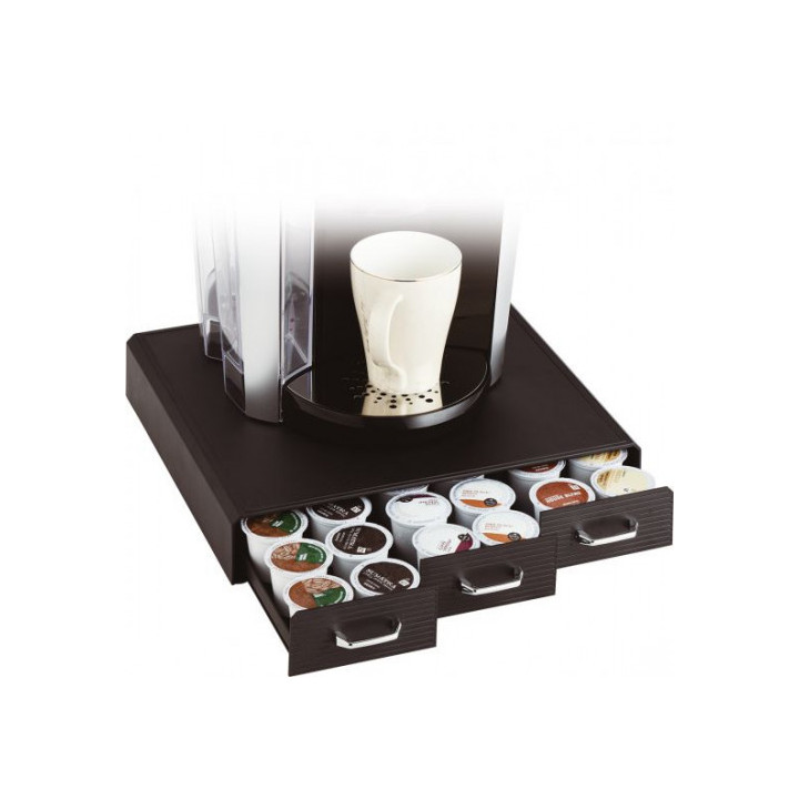 Organizador la hora del café 3 cajones para cápsulas 325x340x65 mm negro archivo 2000 cd902 ne