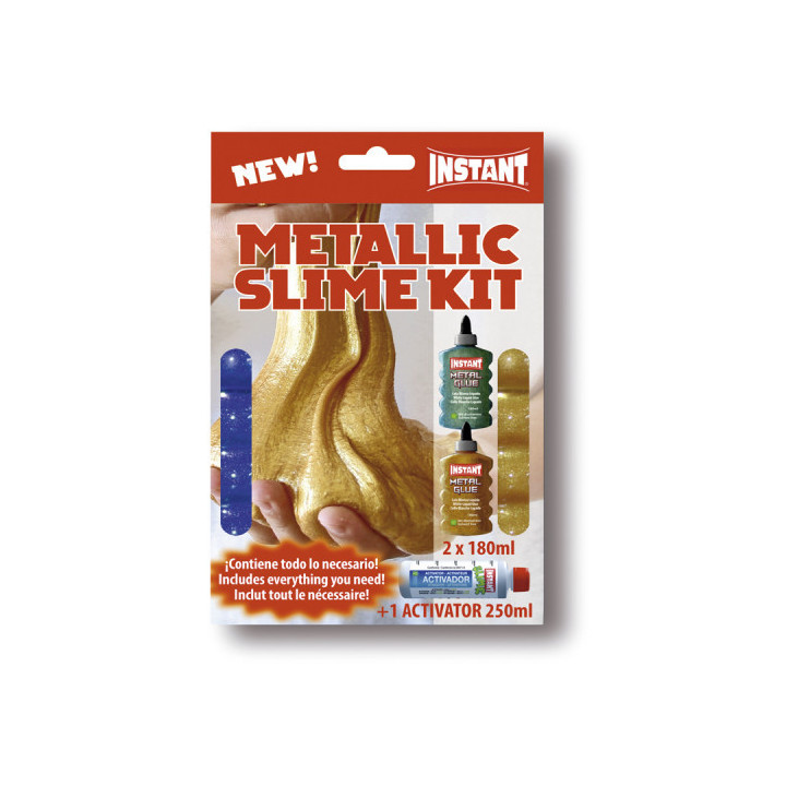Estuche metallic slime mini kit 2 colas + activador instant 18961