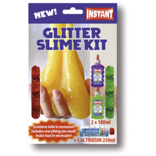 Estuche glitter slime mini kit 2 colas + activador instant 18981