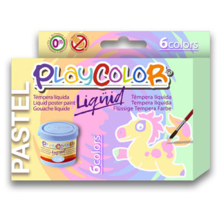 Estuche liqüid pastel 40ml. 6 colores surtidos playcolor 16801