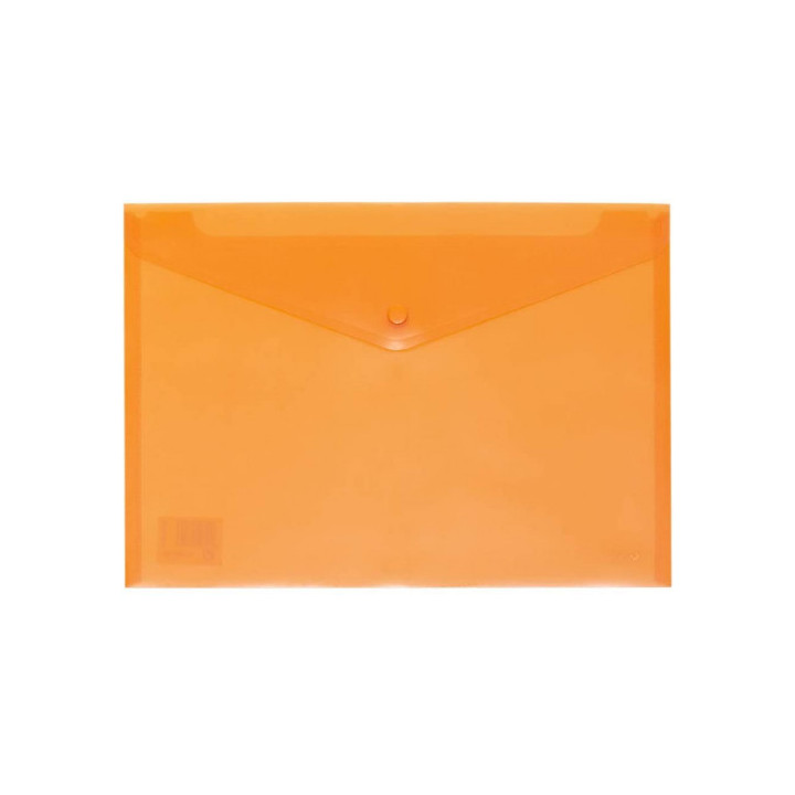 Sobre polipropileno folio solapa c/broche plastico naranja carchivo 342k52